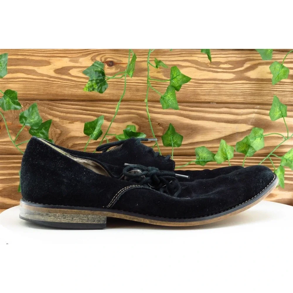 Stacy Adams Shoes Sz‎ 9 M Black Derby Oxfords Leather Men